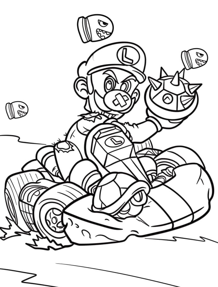 Luigi Animato da colorare