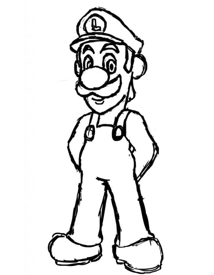 Luigi Gioco da colorare
