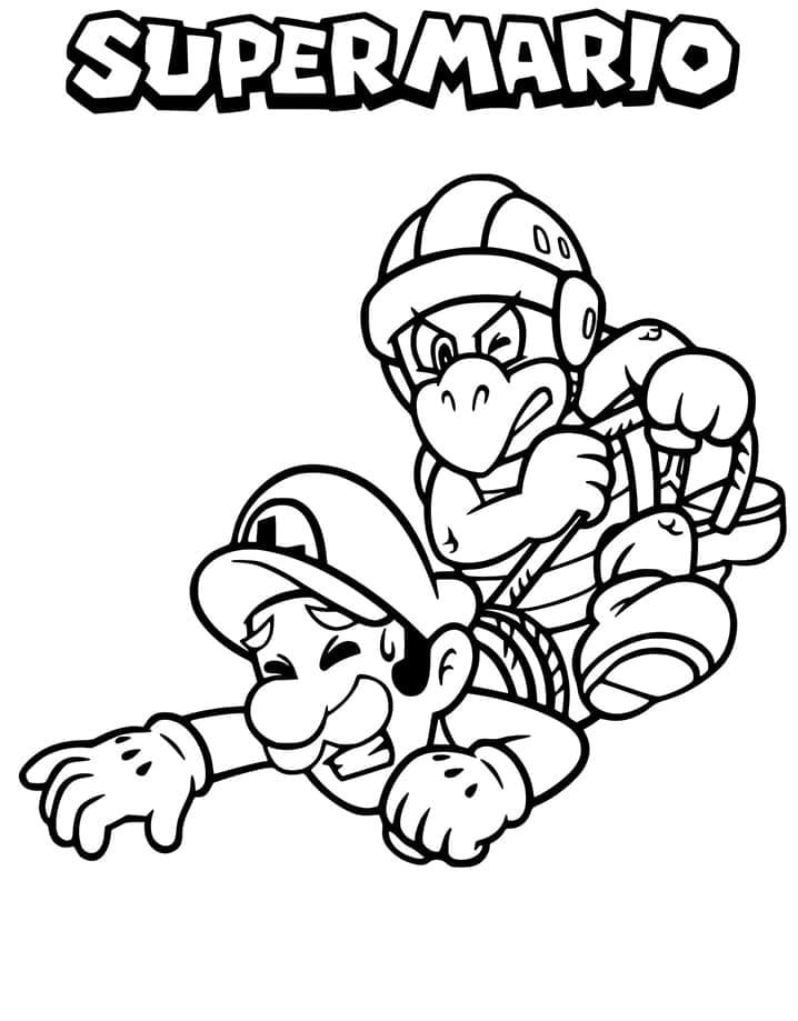 Luigi Gratis per Bambini da colorare