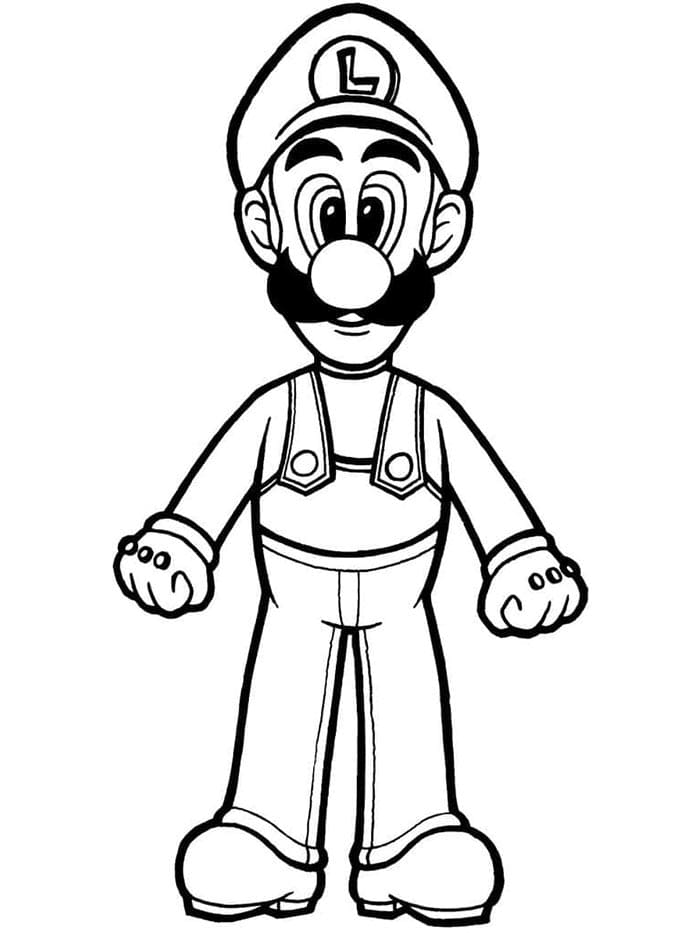 Luigi Gratuito da colorare