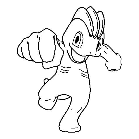 Machop Pokemon da colorare