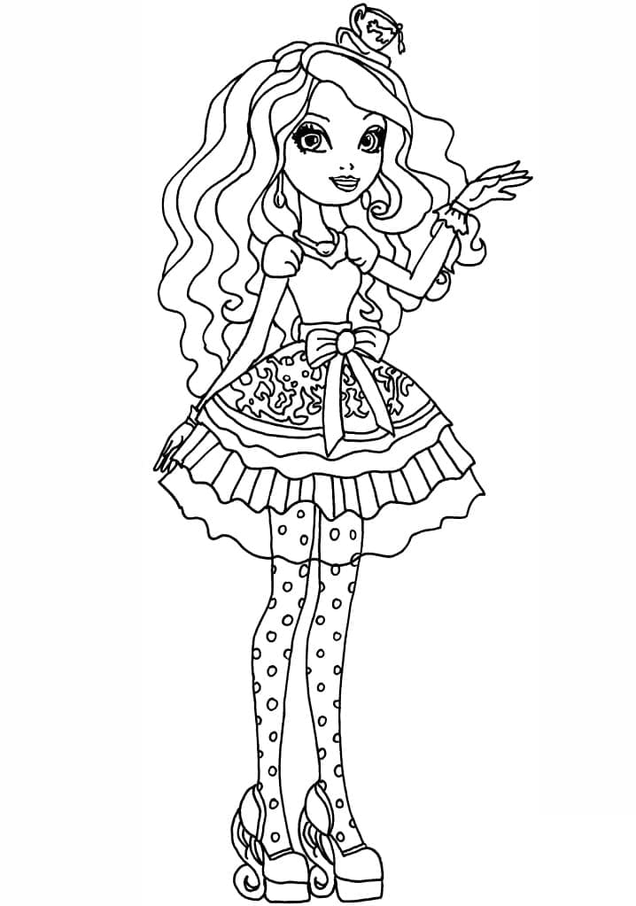 Madeline Hatter dal Ever After High da colorare