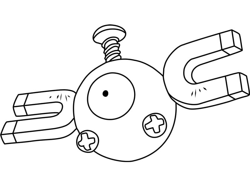 Magnemite Pokemon da colorare