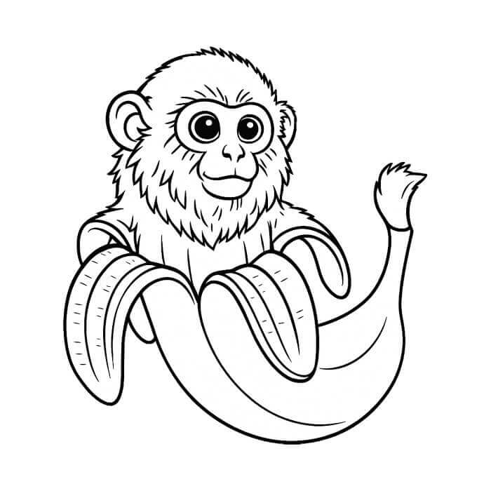 Makakini Bananini Italian Brainrot da colorare