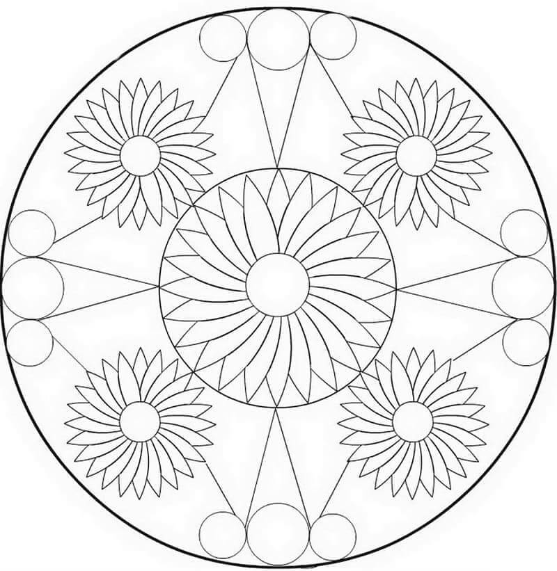 Mandala (1) da colorare