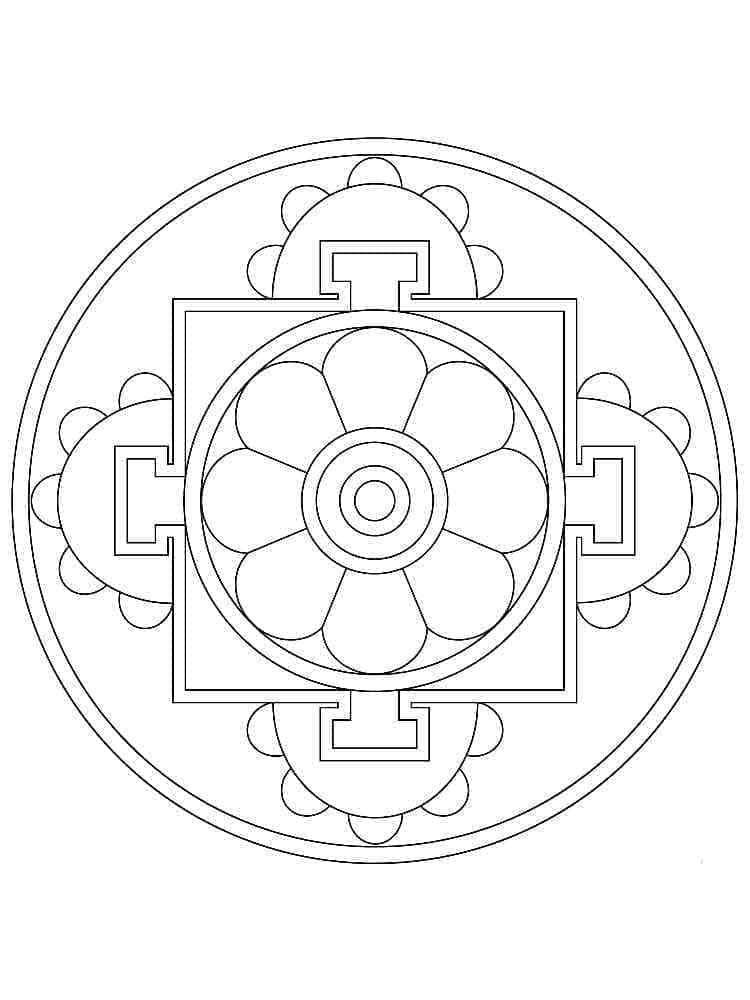 Mandala (4) da colorare
