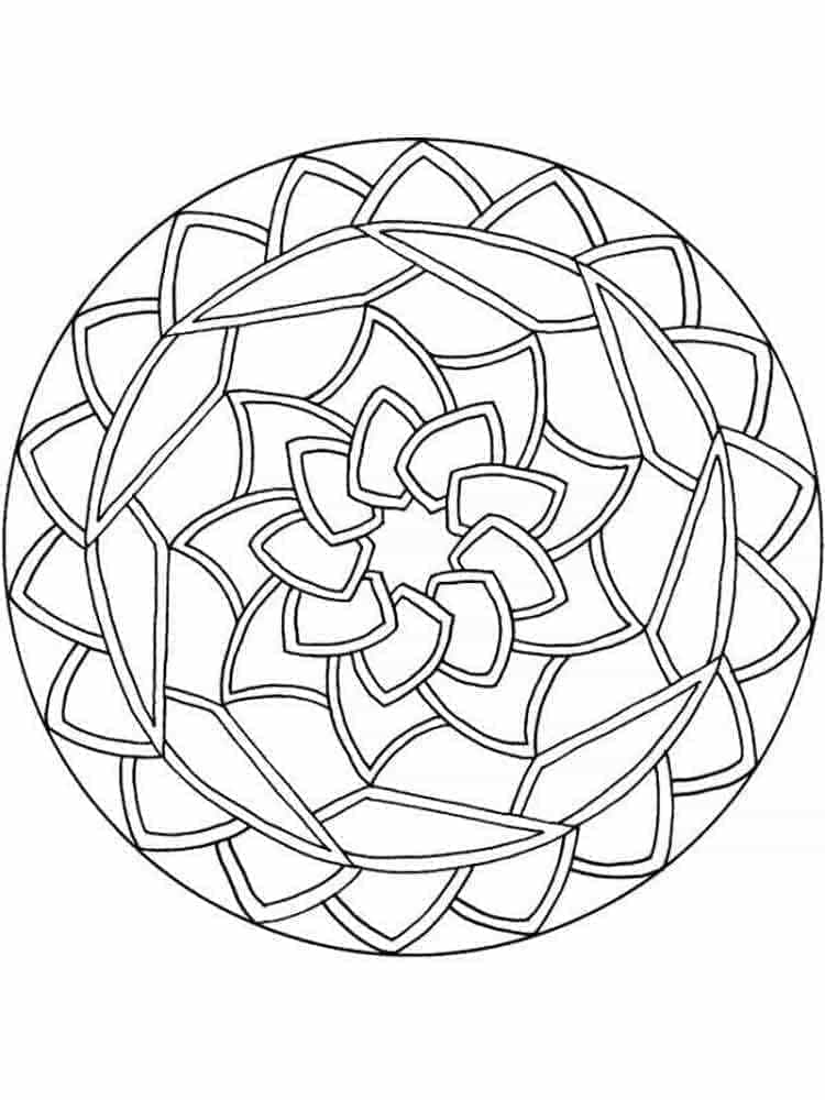 Mandala (6) da colorare