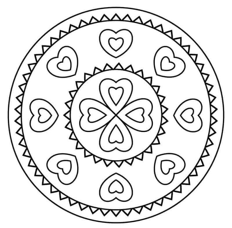 Mandala (8) da colorare