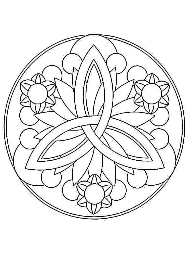 Mandala Immagine Gratuita da colorare