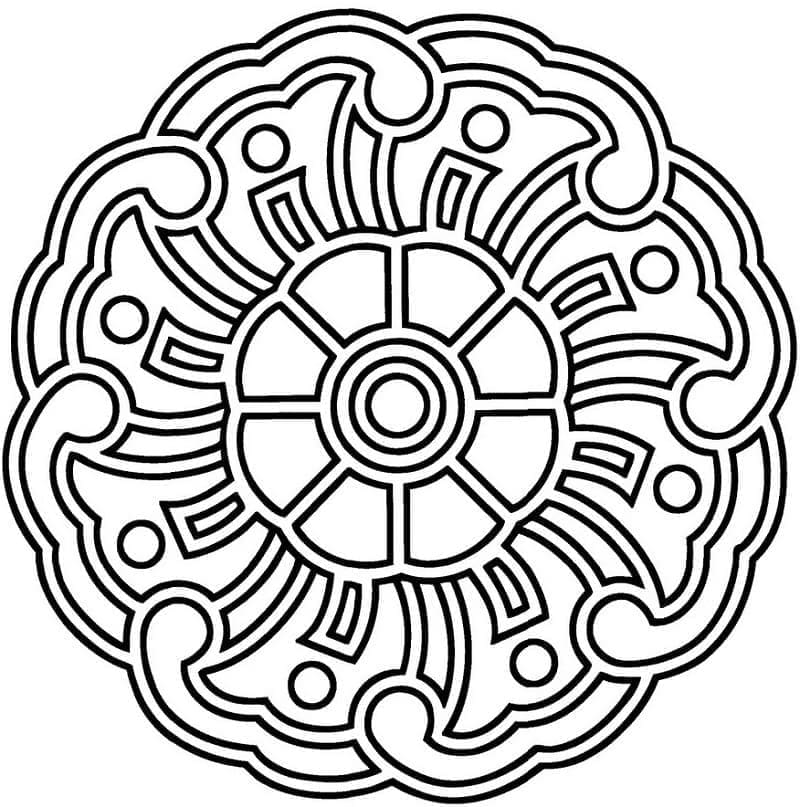 Mandala Meraviglioso da colorare