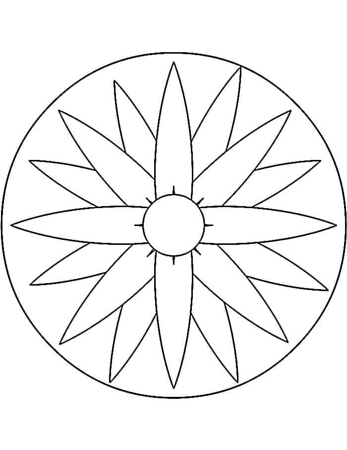 Mandala Stampabile Gratis da colorare