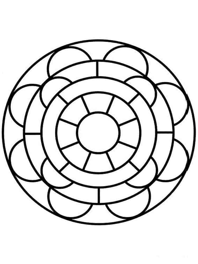 Mandala Stampabile da colorare