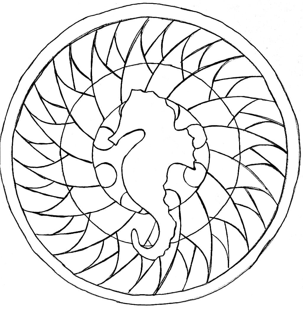 Mandala di Animali Gratis Stampabile da colorare