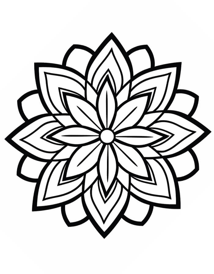 Mandala per Bambini di 5 Anni da colorare