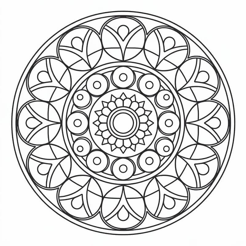 Mandala da colorare