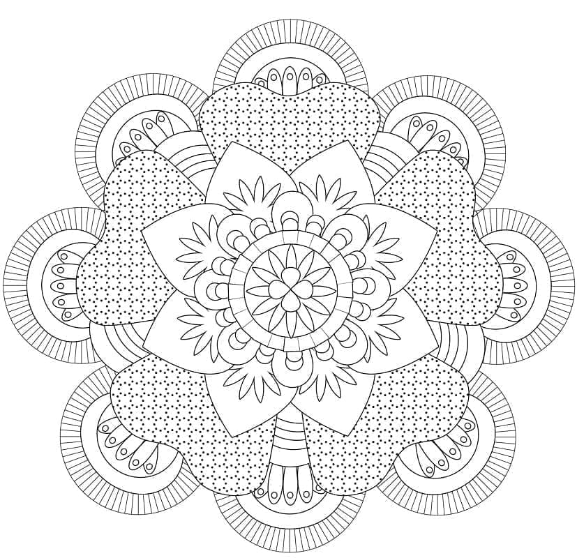 Mandala per Stampare da colorare