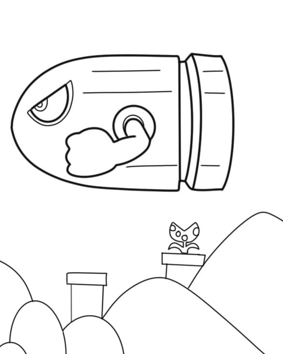 Mario Kart Animato da colorare