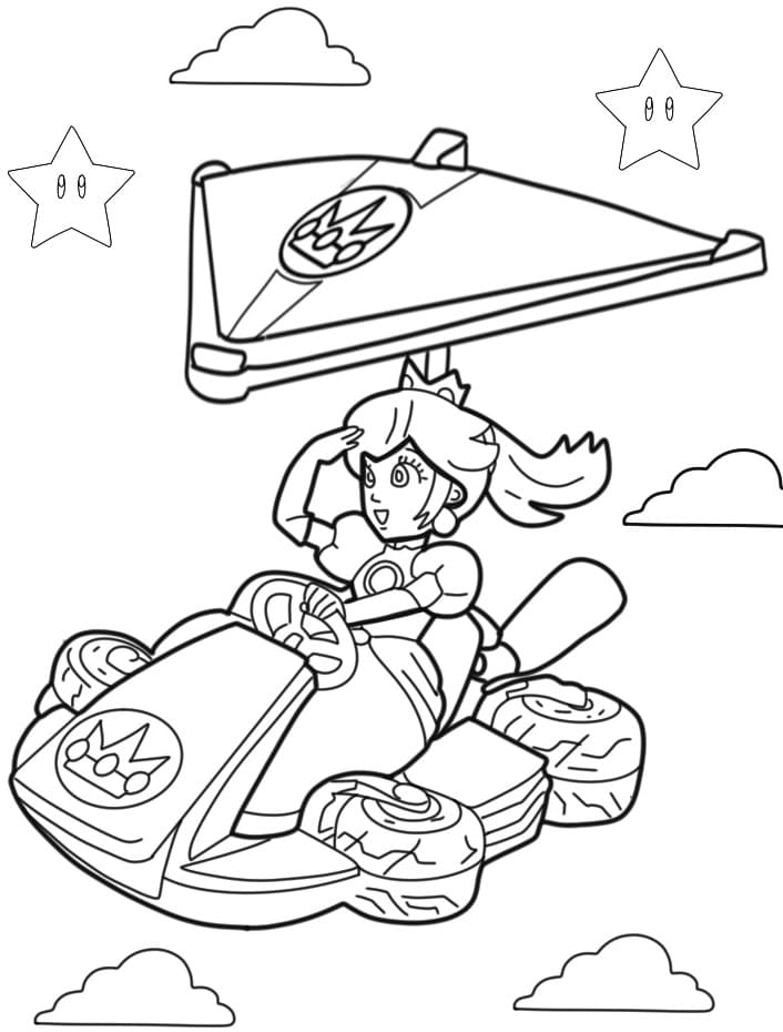 Mario Kart Carino da colorare