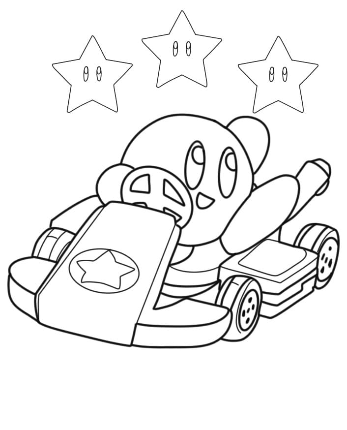 Mario Kart Cartone da colorare