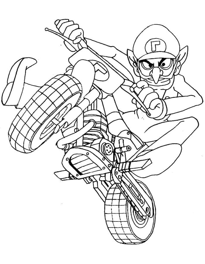 Mario Kart Gioco da colorare