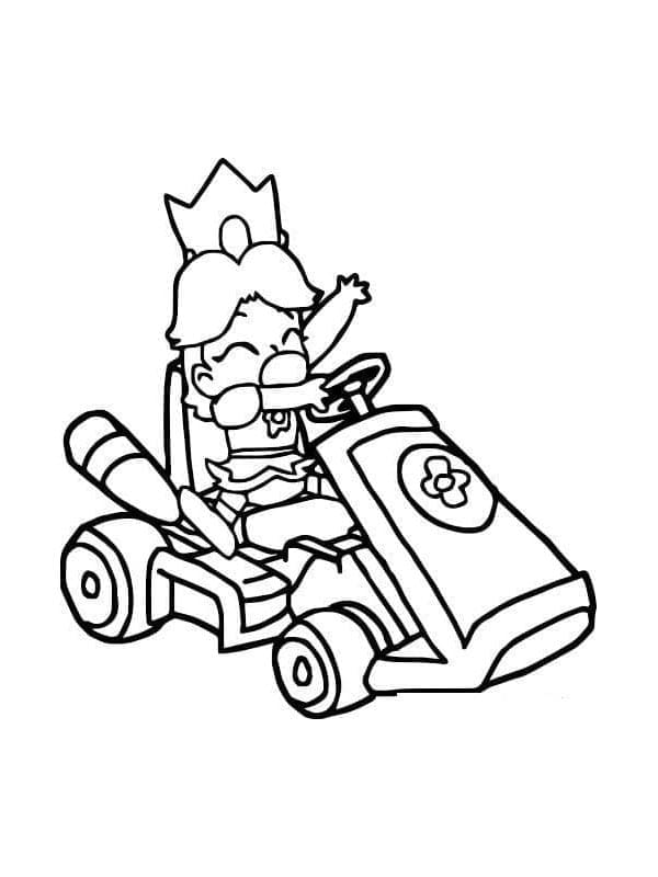 Mario Kart Gratis da colorare