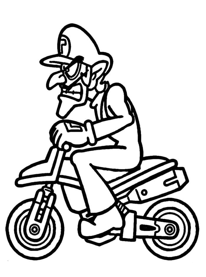 Mario Kart Molto Carino da colorare