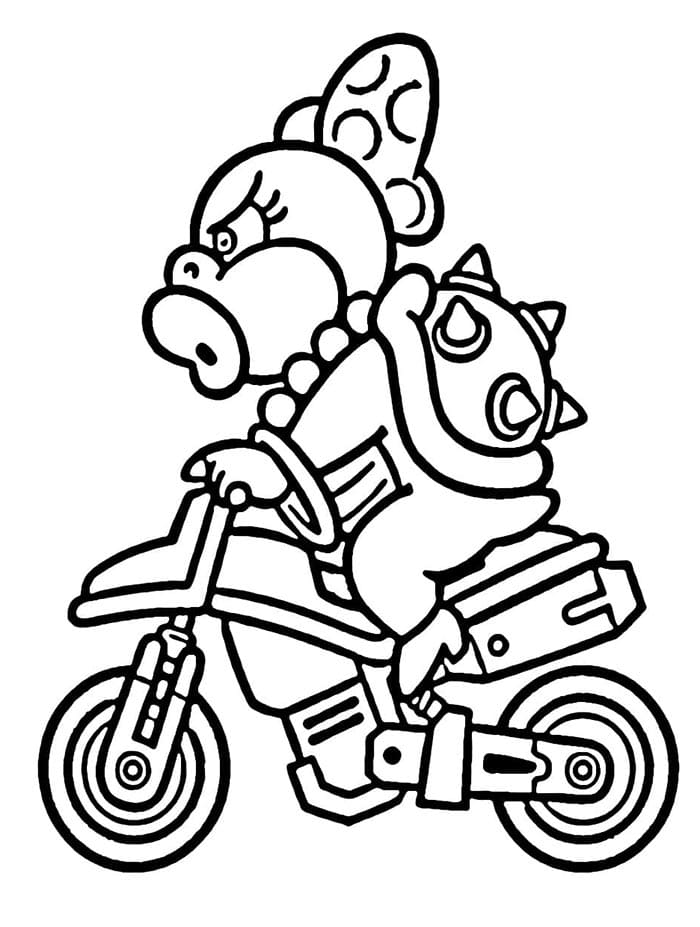 Mario Kart Nintendo da colorare