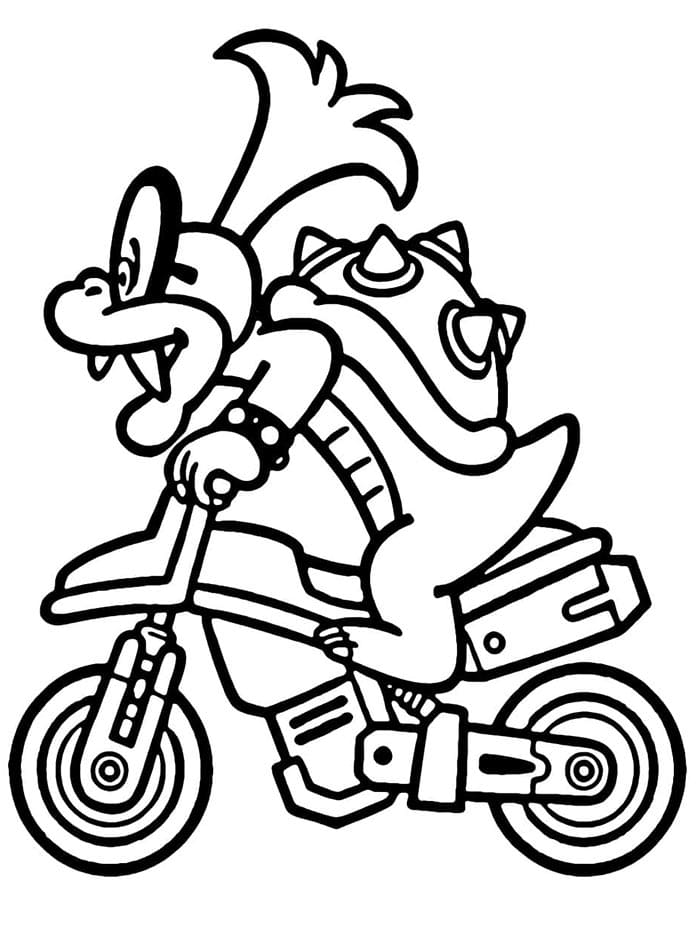 Mario Kart Stampabile Gratuito da colorare