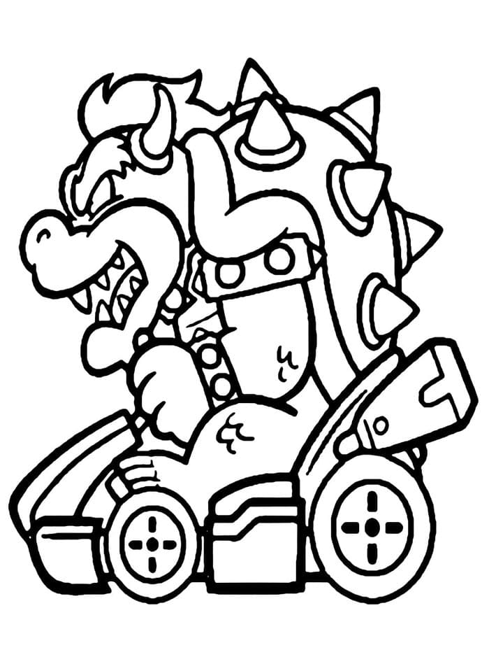 Mario Kart a Costo Zero da colorare