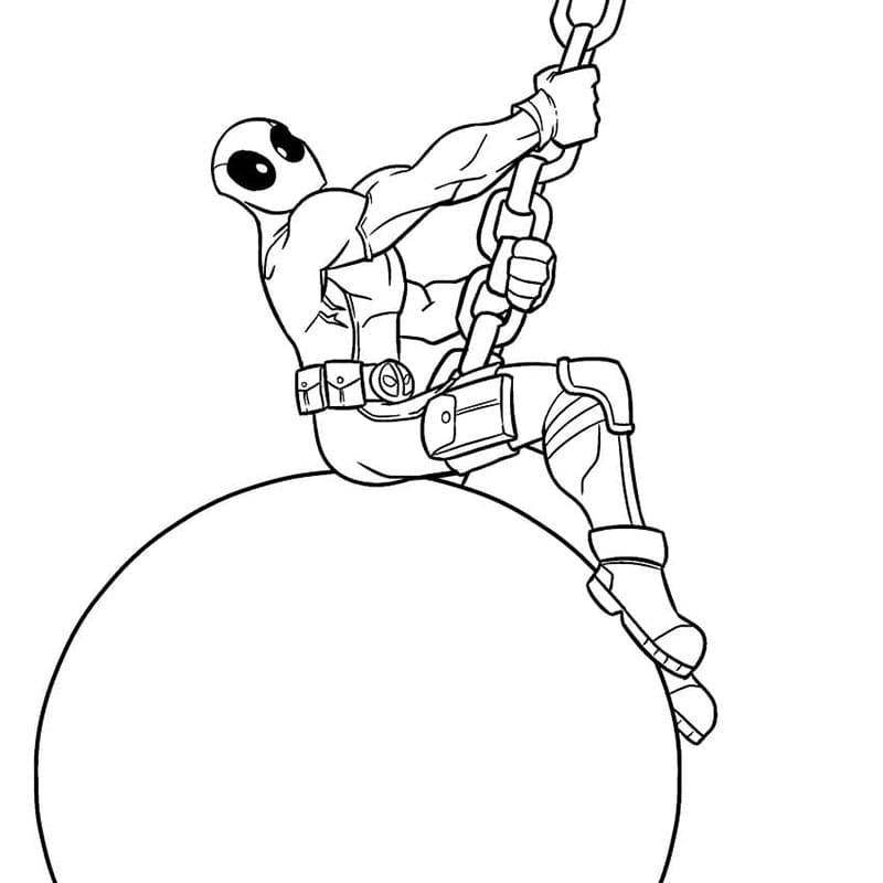 Marvel Deadpool da colorare