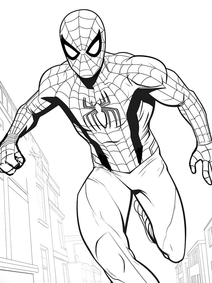 Spiderman da colorare