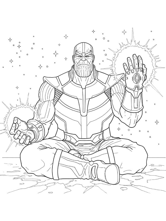 Marvel Thanos da colorare