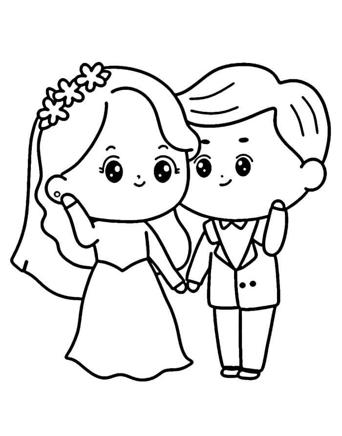 Matrimonio 1 da colorare