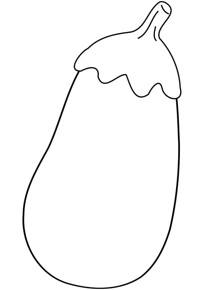 Melanzana Perfetta da colorare