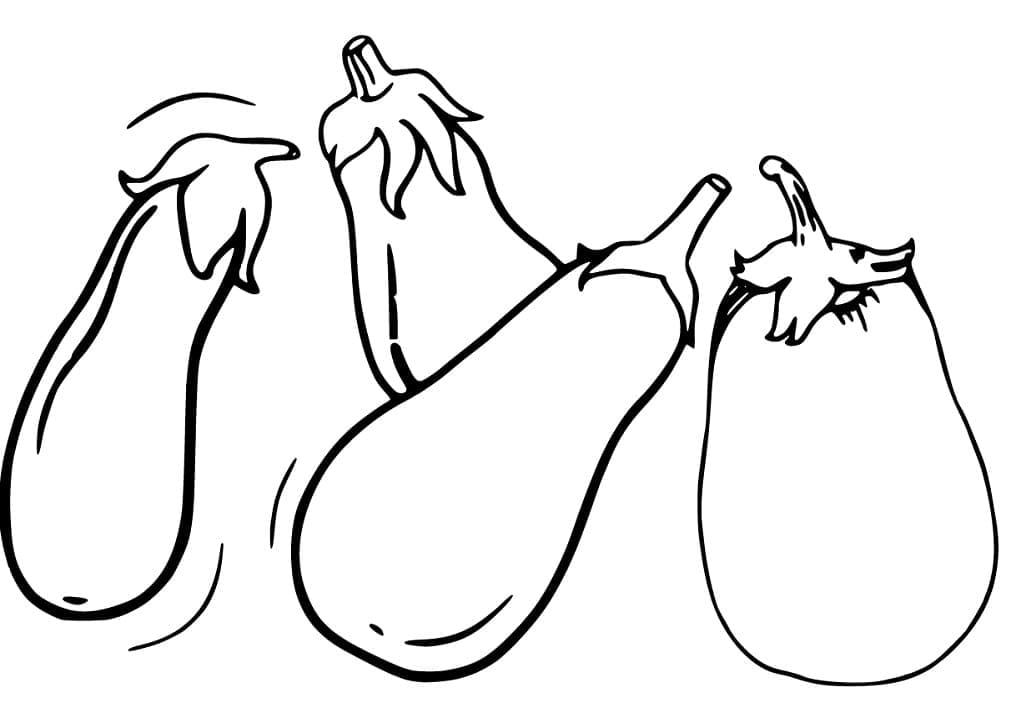 Melanzana Stampabile da colorare