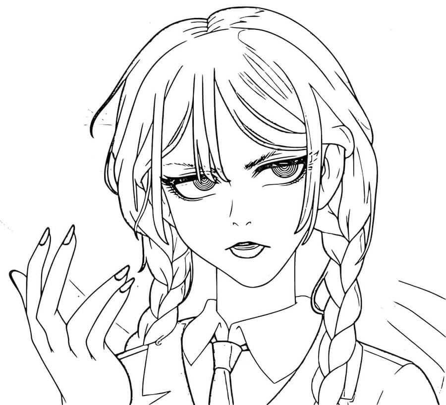 Mercoledì (2) da colorare