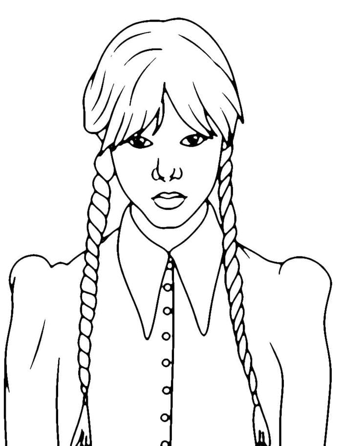 Mercoledì Gratis Stampabile da colorare