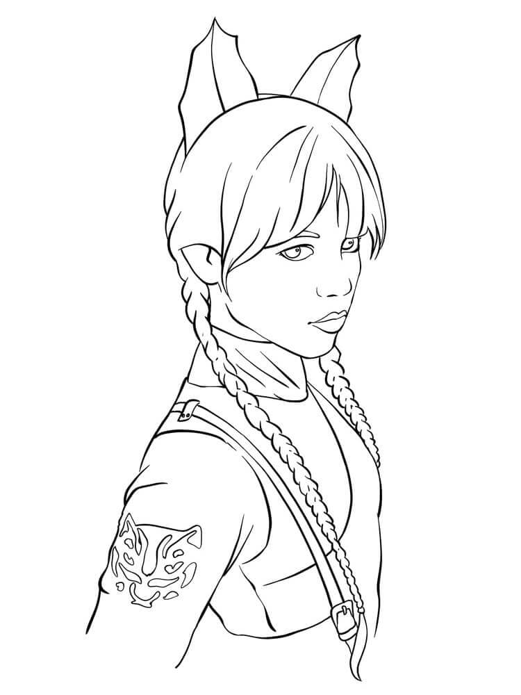 Mercoledì Gratuita Stampabile da colorare