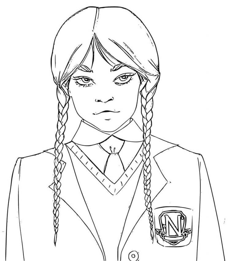 Mercoledì Gratuita per Bambini da colorare