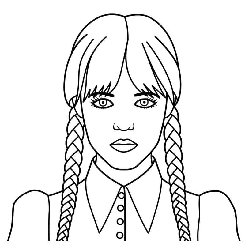 Mercoledì Stampabile da colorare