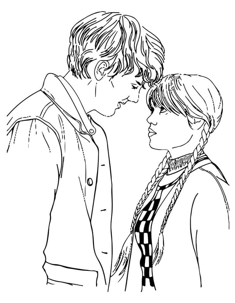 Mercoledì per Bambini di 1 Anno da colorare