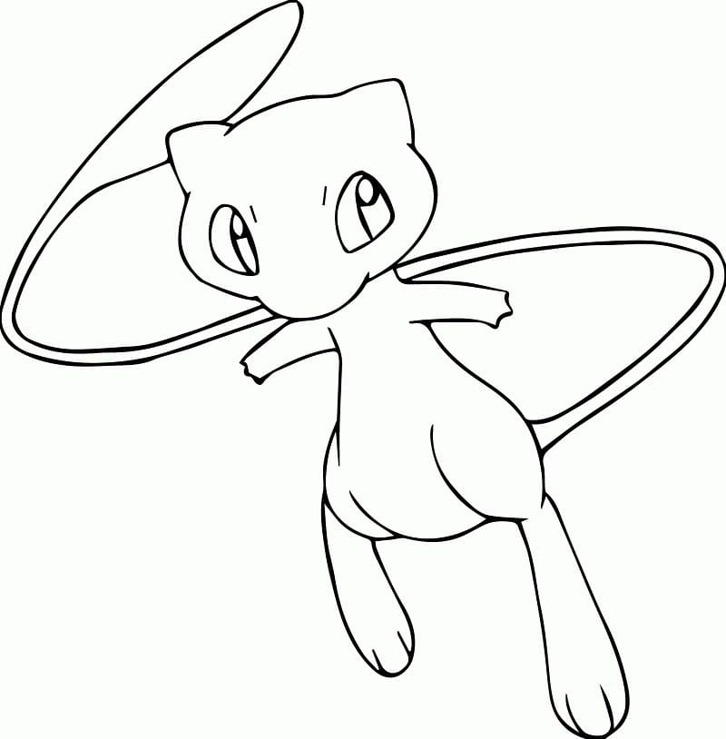 Mew Pokemon da colorare