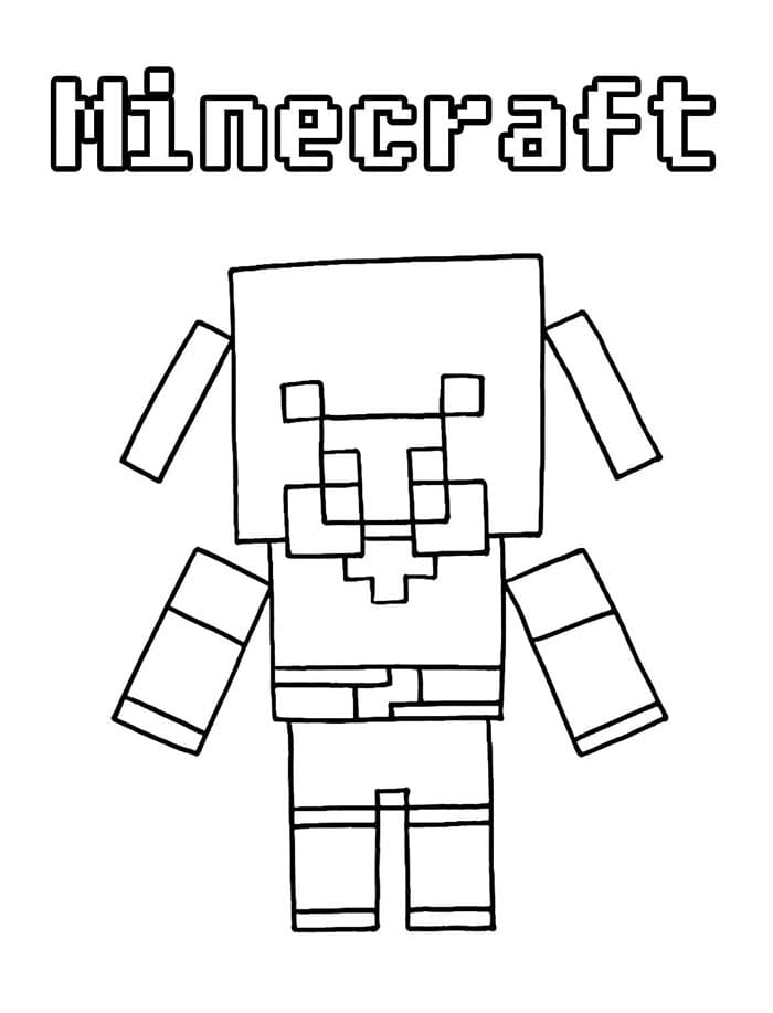 Minecraft Gratis per Bambini da colorare