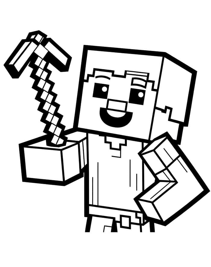 Minecraft Gratis da colorare