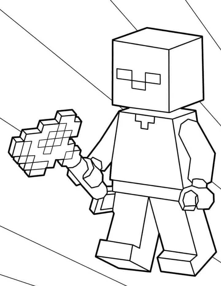 Minecraft Lego da colorare
