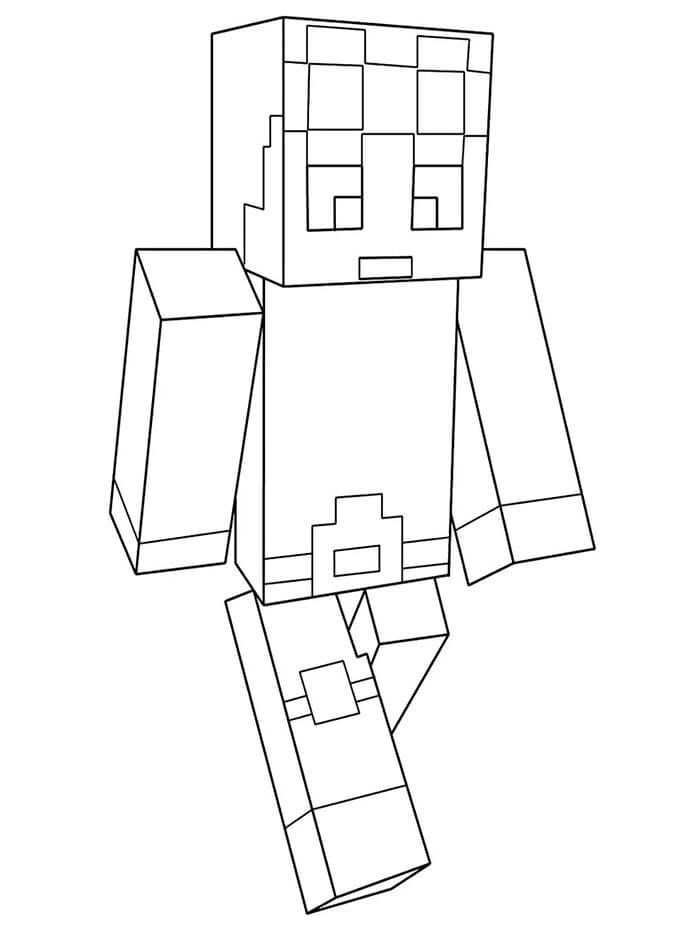 Minecraft Stampabile per Bambini da colorare