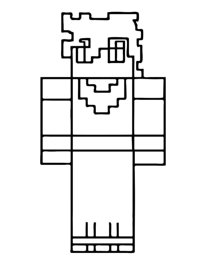 Minecraft da Stampare da colorare