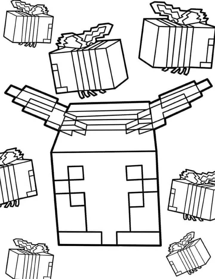 Minecraft per Bambini di 1 Anno da colorare