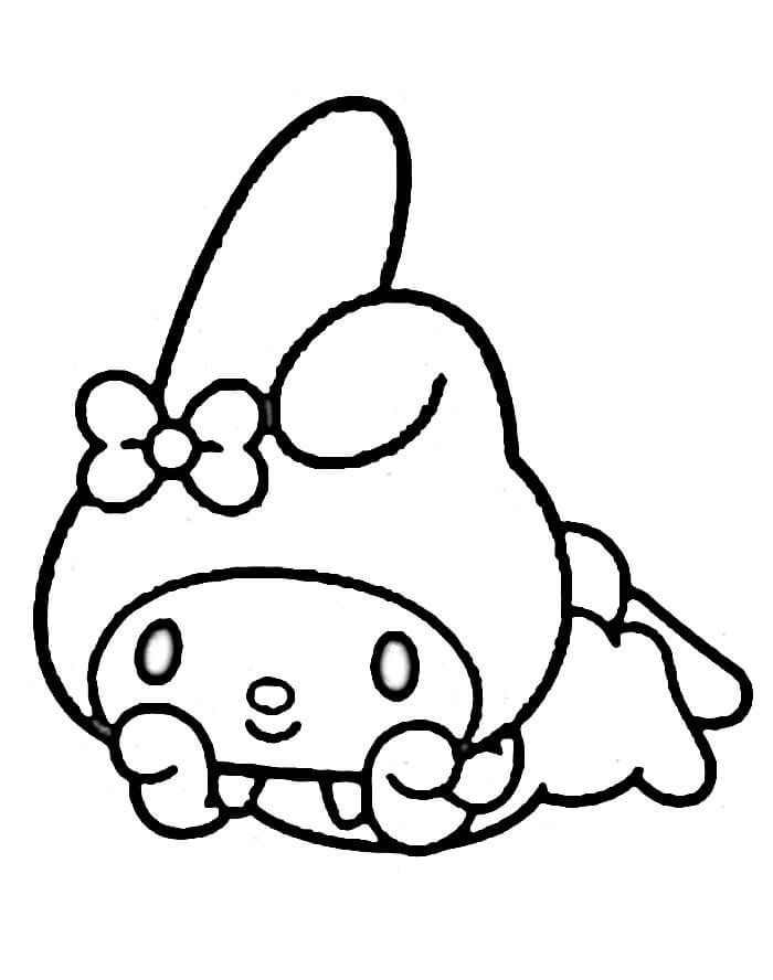 Molto felice My Melody da colorare