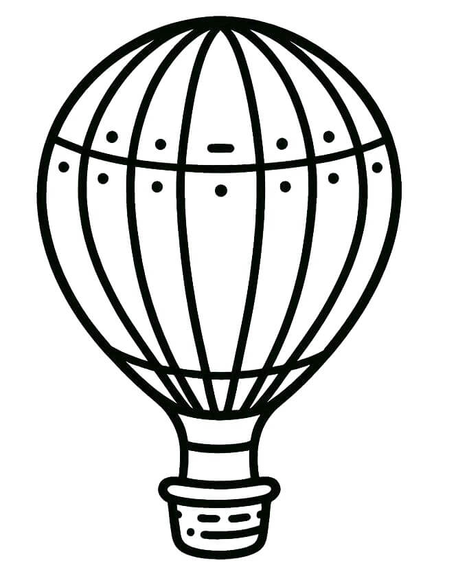 Mongolfiera Gratuito Stampabile da colorare